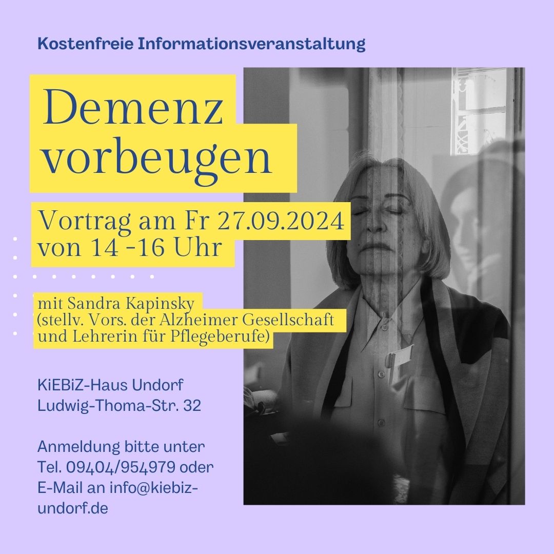 Vortrag Demenz vorbeugen
